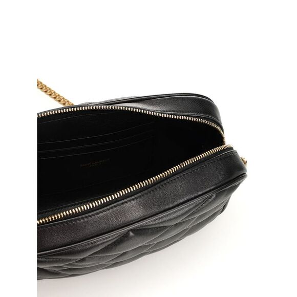Saint Laurent Women Quilted Leather Camera Bag
